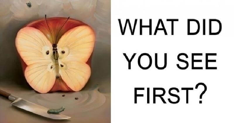 Did you remember. What do you see first - personality Test. What did you see first. What you see in the picture. What do you see.