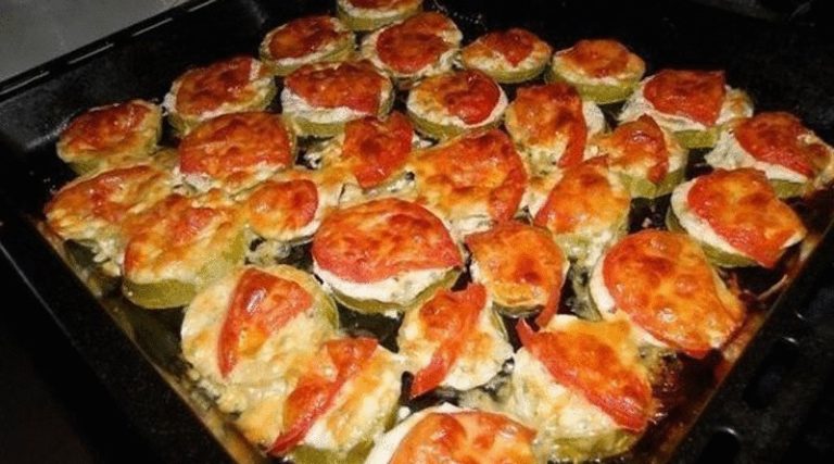 Кабачки с помидорами и сыром. — Лайм