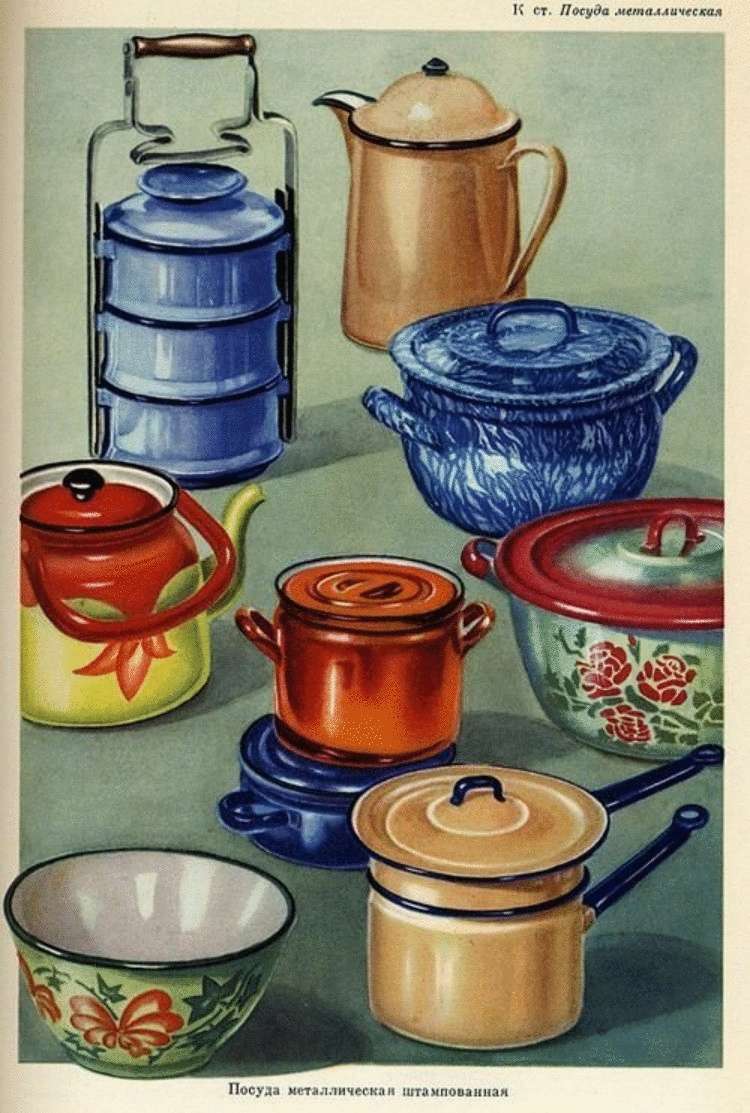 Посуда советских времен