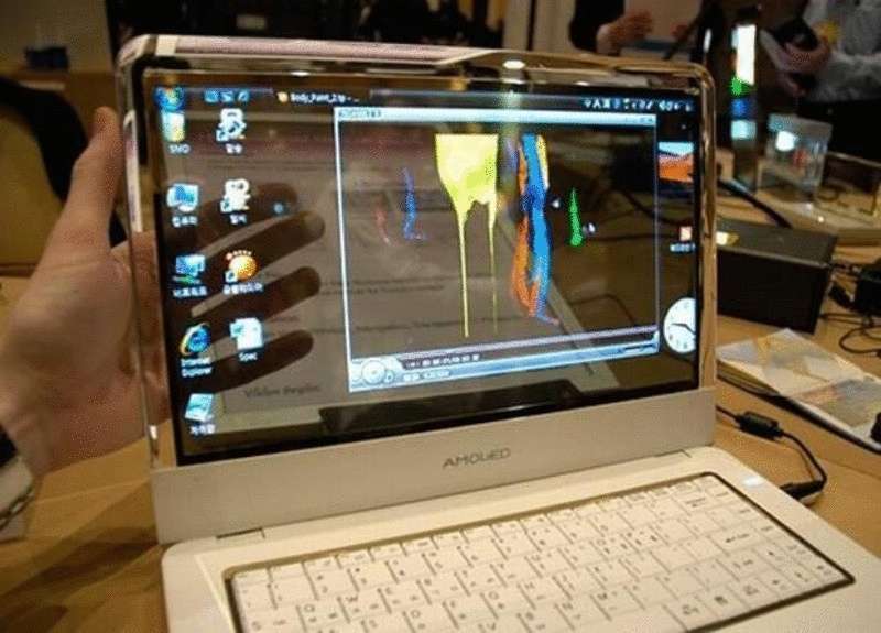 Ноутбук с прозрачным OLED-дисплеем от Samsung — Лайм